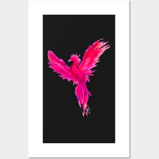 Pink Pheonix Posters and Art